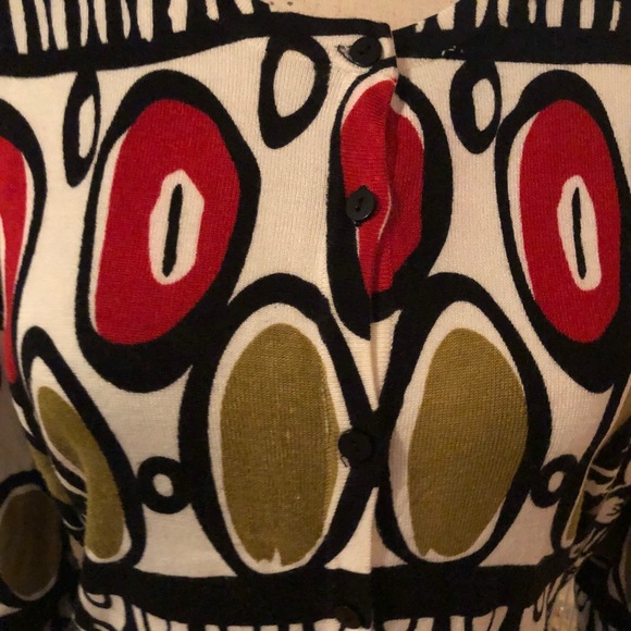 Joseph A Graphic Zulu Print Cardigan L - Picture 4 of 7
